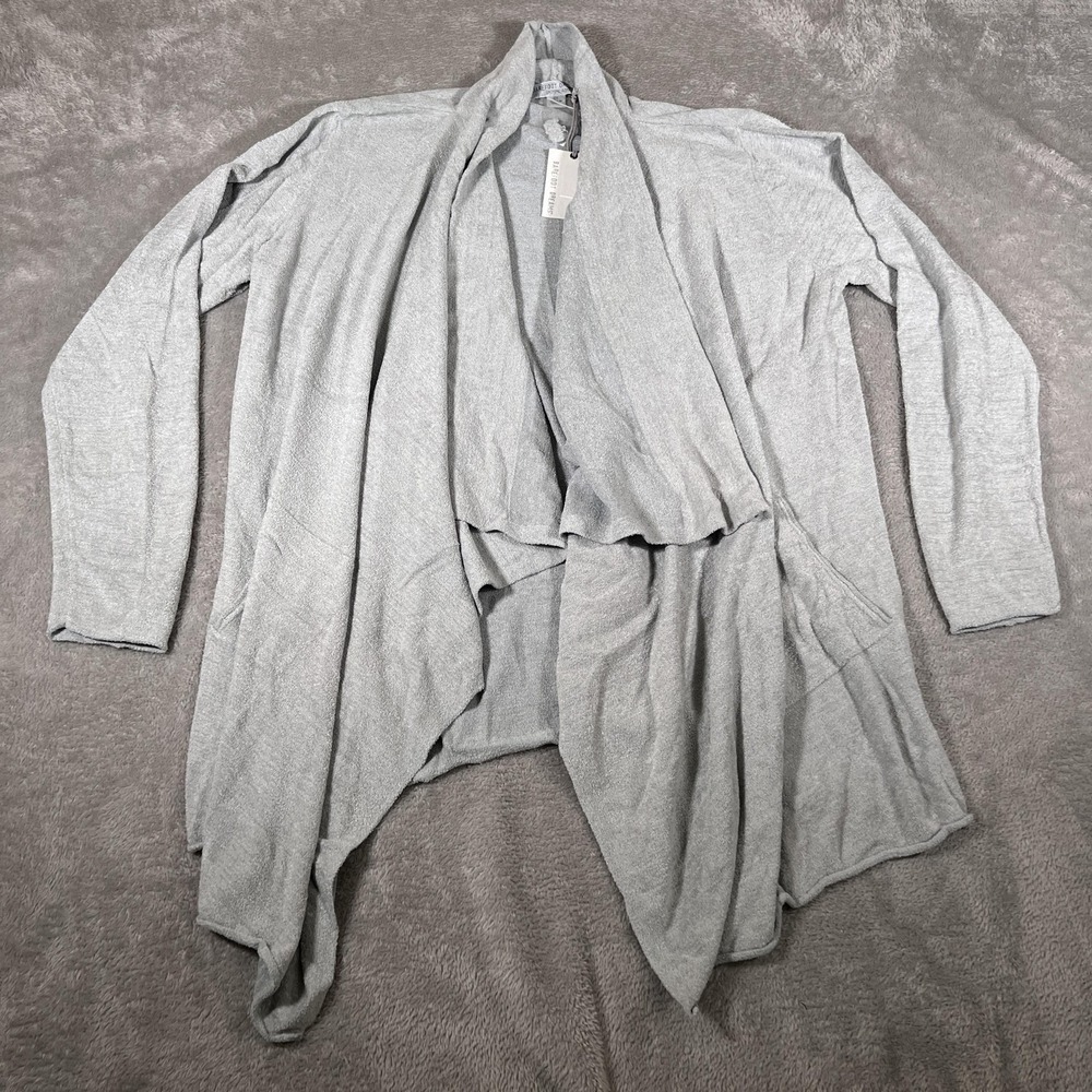 Barefoot Dreams Cardigan Womens 2X Blue Water Hi/Lo CozyChic Ultra Lite Drape